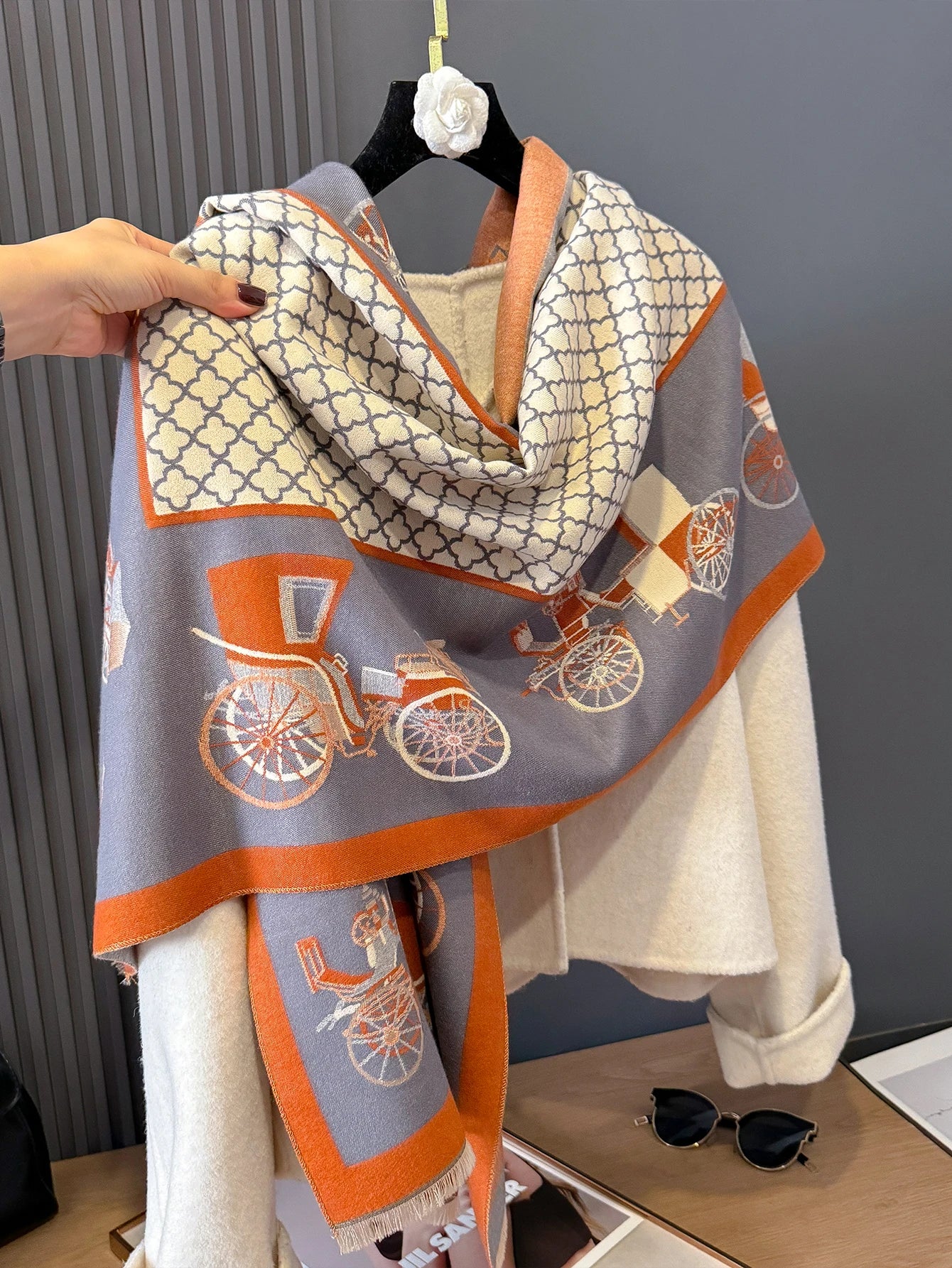 Scarf häst och vagn