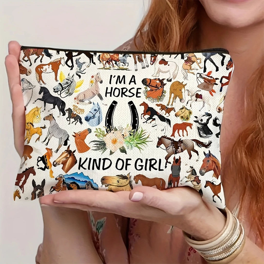 Sminkväska i Equestrian Chic