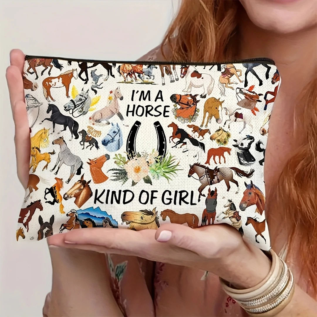 Sminkväska i Equestrian Chic